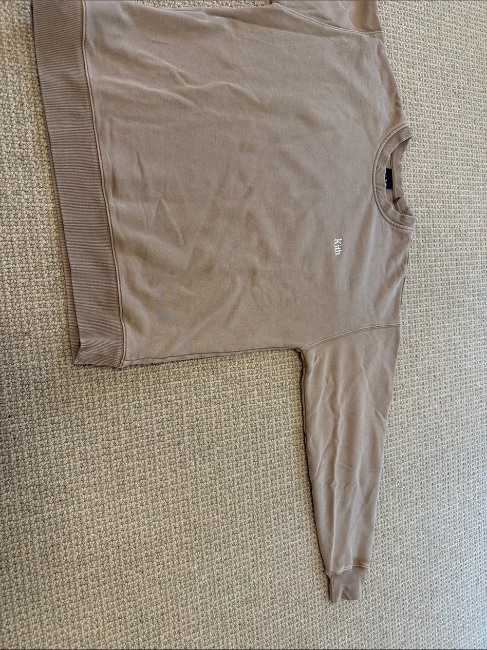 Kith Men's Crewneck Sweatshirt in Taupe Brown
